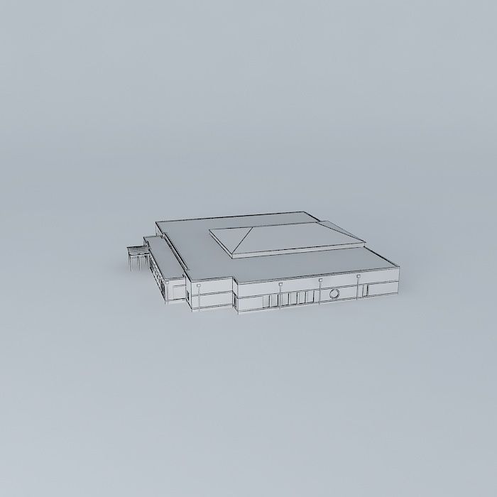 Hardin County Public Library Free 3D model_3