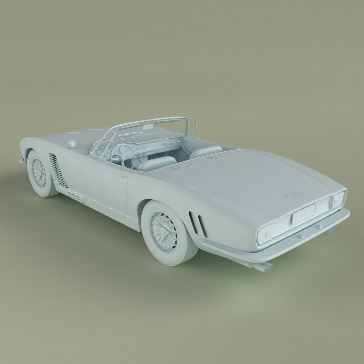 ISO Grifo Convertible  1964 3D model_14