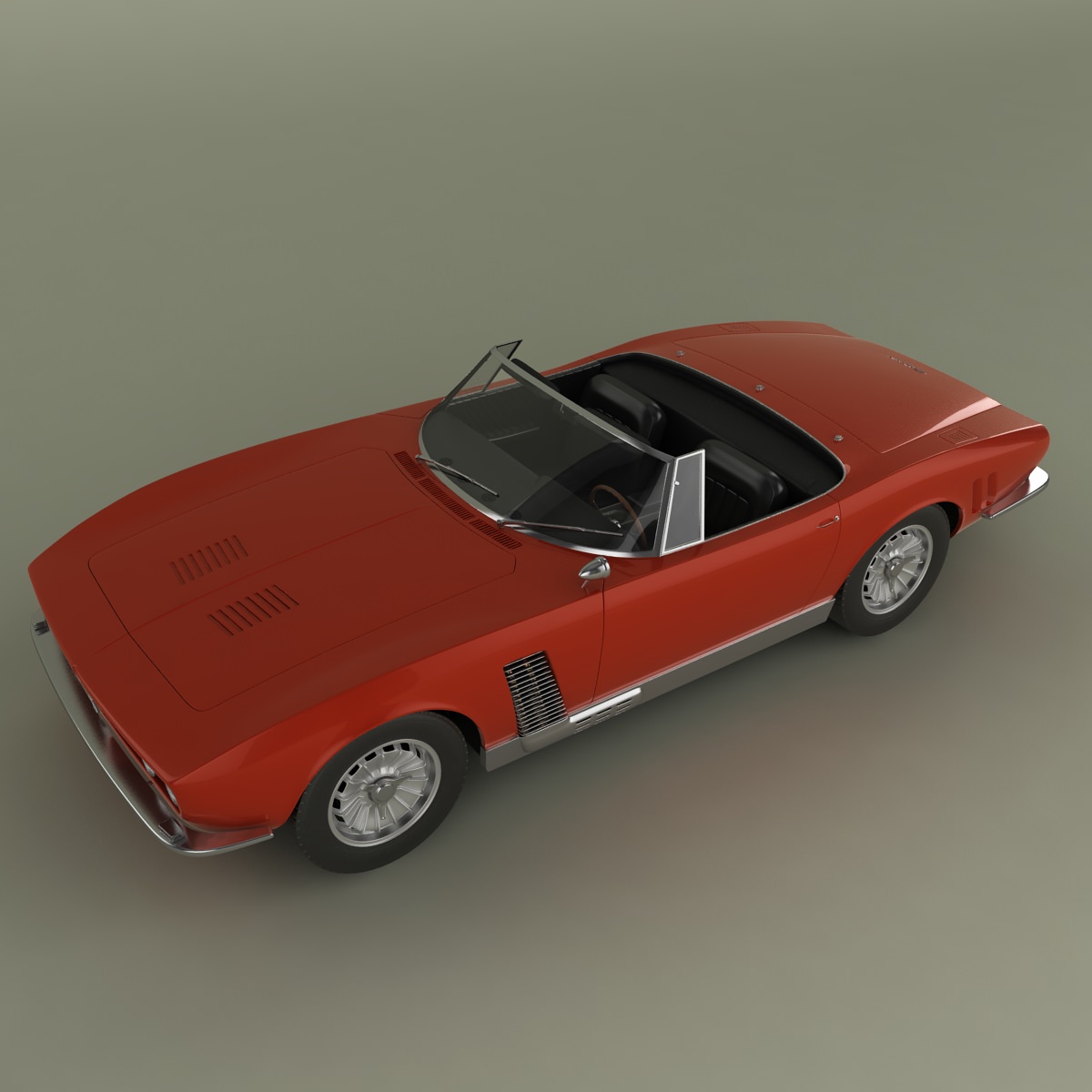 ISO Grifo Convertible  1964 3D model_5