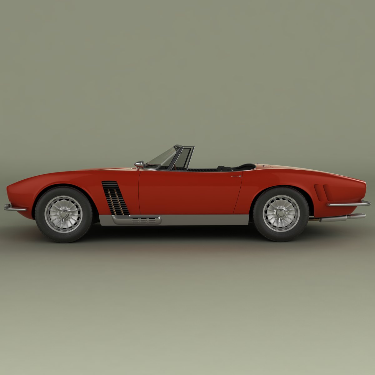 ISO Grifo Convertible  1964 3D model_1