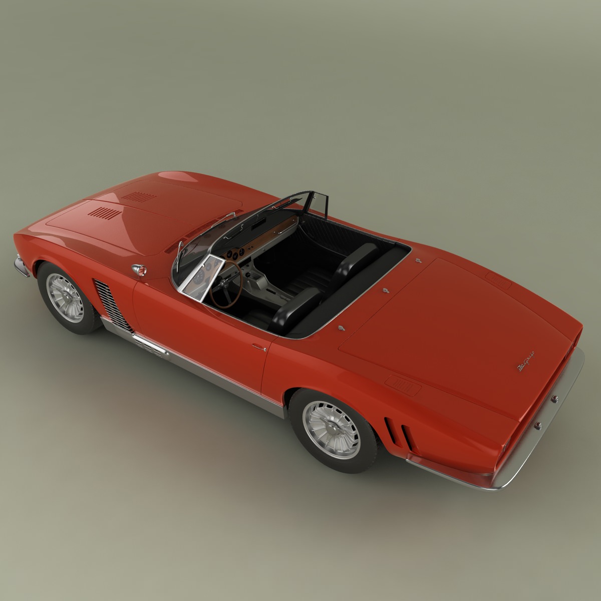ISO Grifo Convertible  1964 3D model_7
