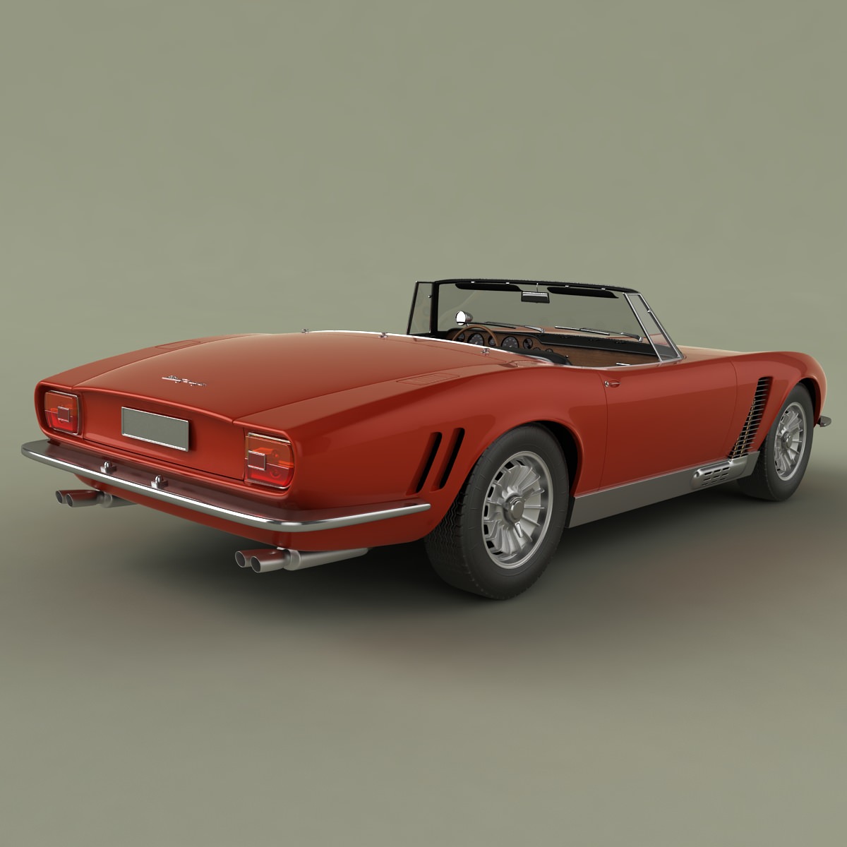 ISO Grifo Convertible  1964 3D model_2