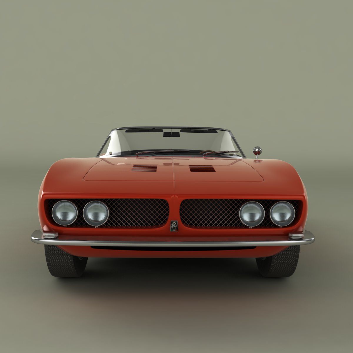 ISO Grifo Convertible  1964 3D model_3