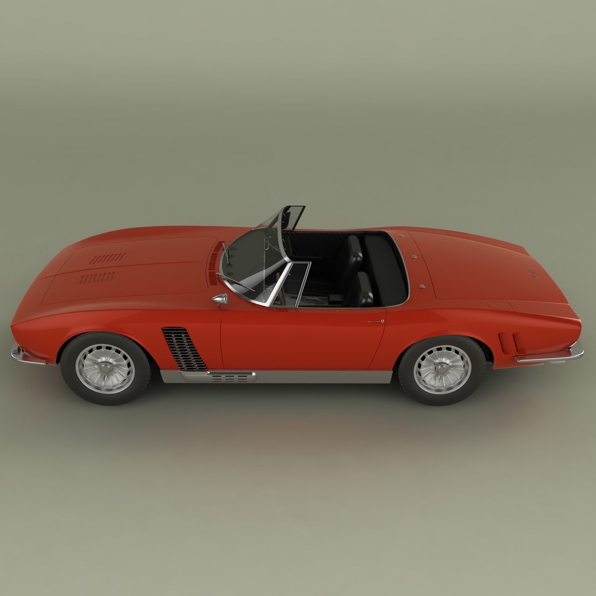 ISO Grifo Convertible  1964 3D model_6