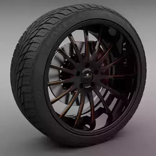 Savini Forged SV-34S Wheel and Tire