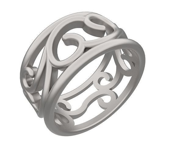 Filigree Design Ring 3D print model