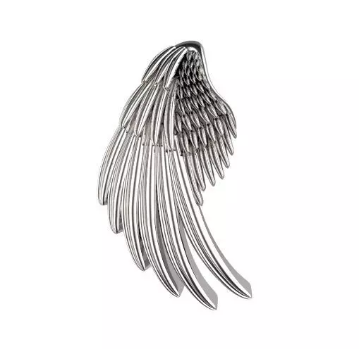 20mm Single Wing Slider Pendant 3D print model_0