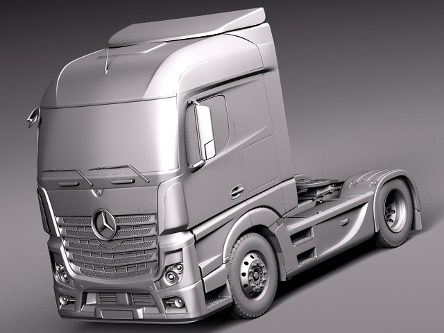 Mercedes Actros Truck 2014 3D model_8