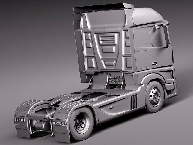 Mercedes Actros Truck 2014 3D model_11