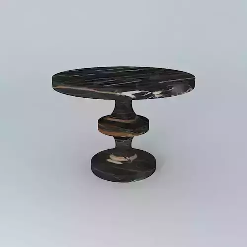 Orange and black marble table