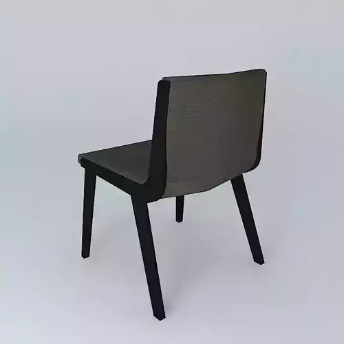 Leather dining chair