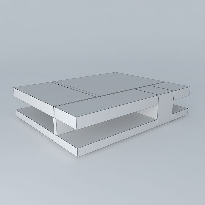 Puzzle Coffee Table 3D model_3