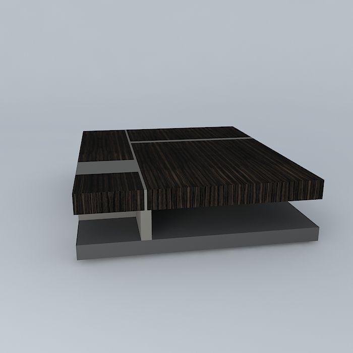 Puzzle Coffee Table 3D model_2