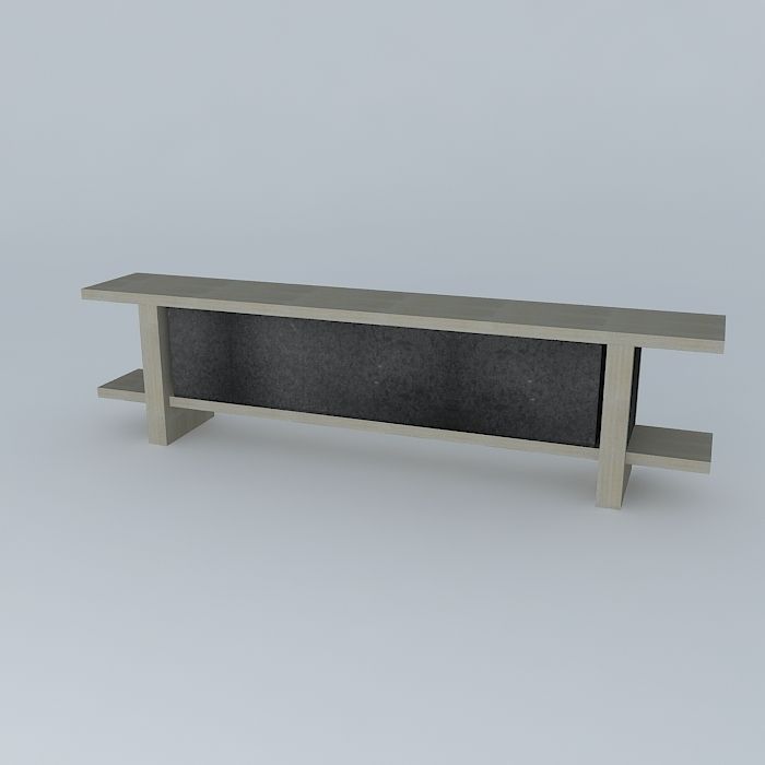 Block Console 2 3D model_1