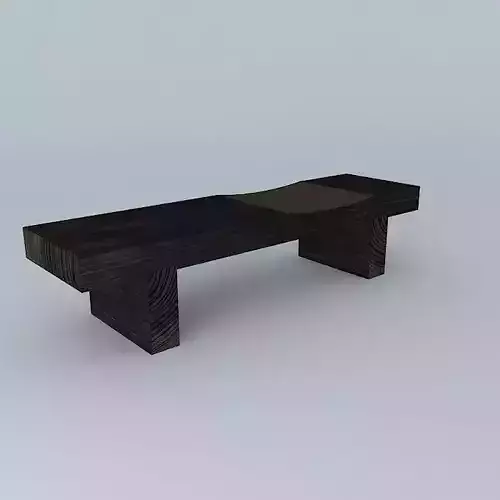 Bench made of wood
