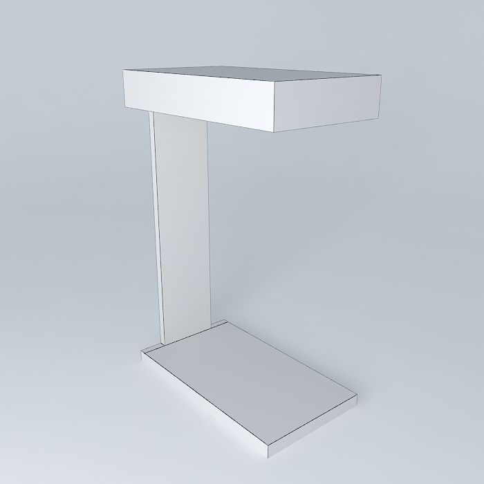 Side C table 3D model_4