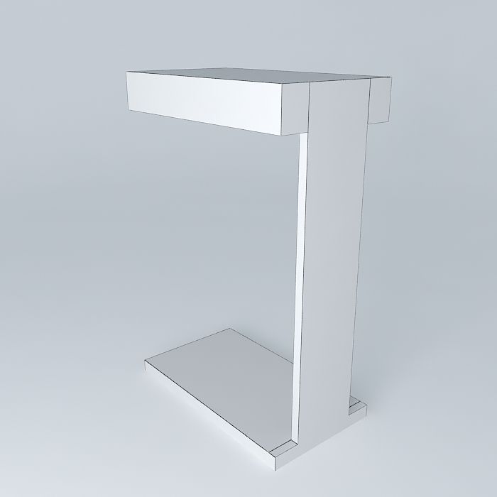Side C table 3D model_3