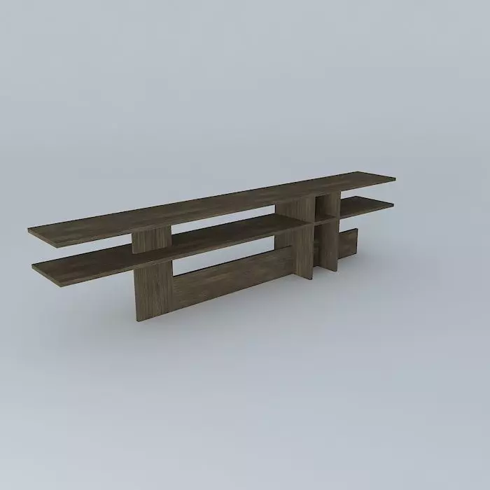 Intersecting Plane Console Table 3D model_0