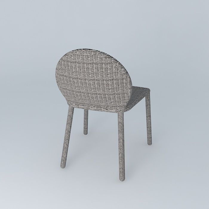 Janus et Cie Strada Side Dining Chair 3D model_1