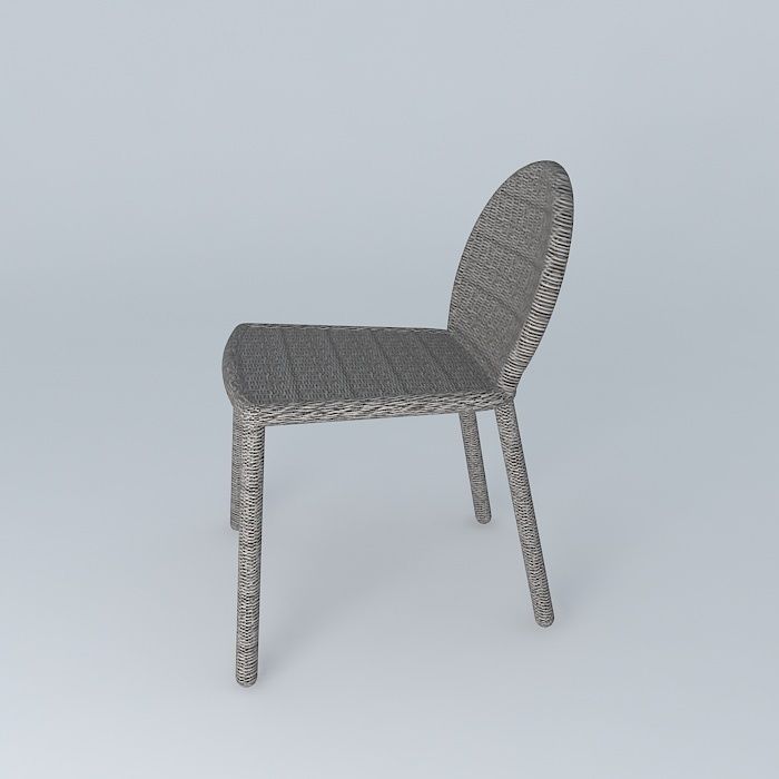 Janus et Cie Strada Side Dining Chair 3D model_2