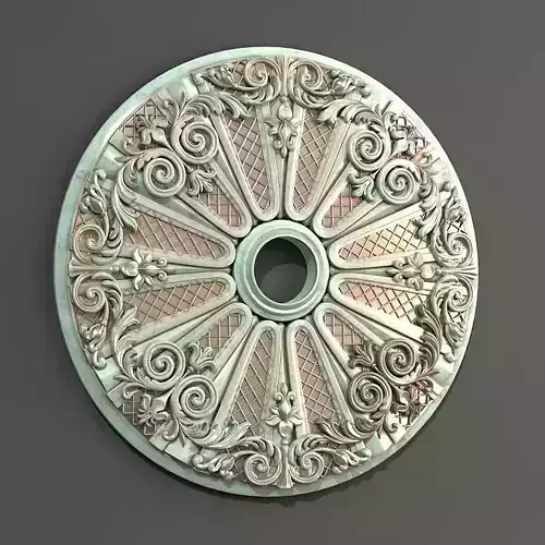 Rosette ornate ceiling medallion