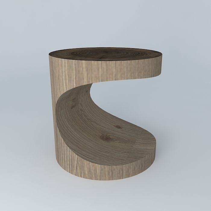 side table log C 3D model_1