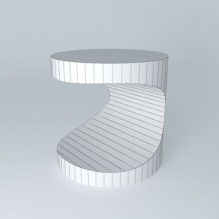 side table log C 3D model_3