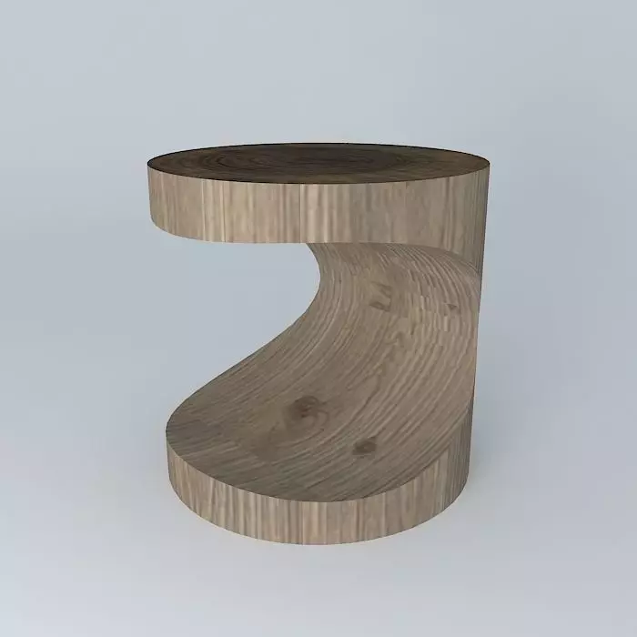 side table log C 3D model_0