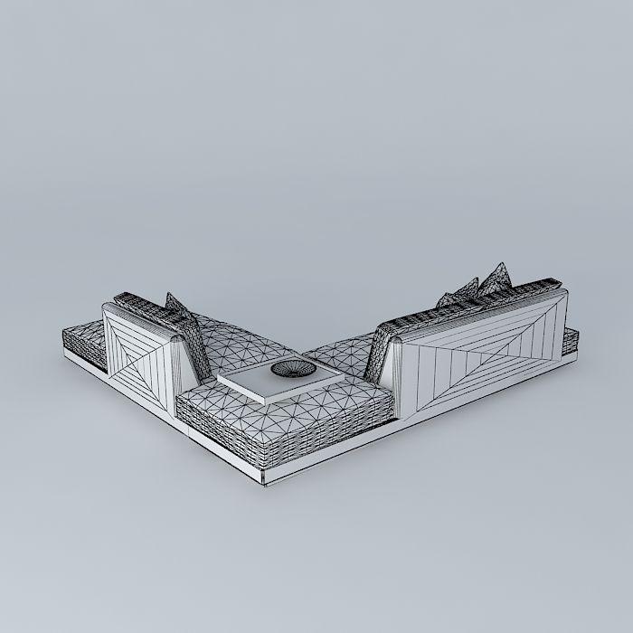 Office Soft Sofa 3D model_4
