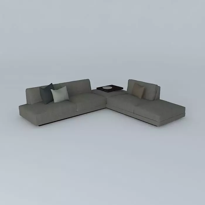 Office Soft Sofa 3D model_0