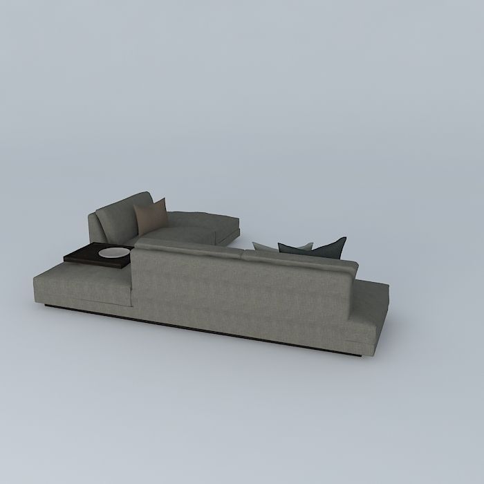 Office Soft Sofa 3D model_1