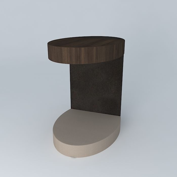 LUMA Silo side table w/shelf 3D model_1