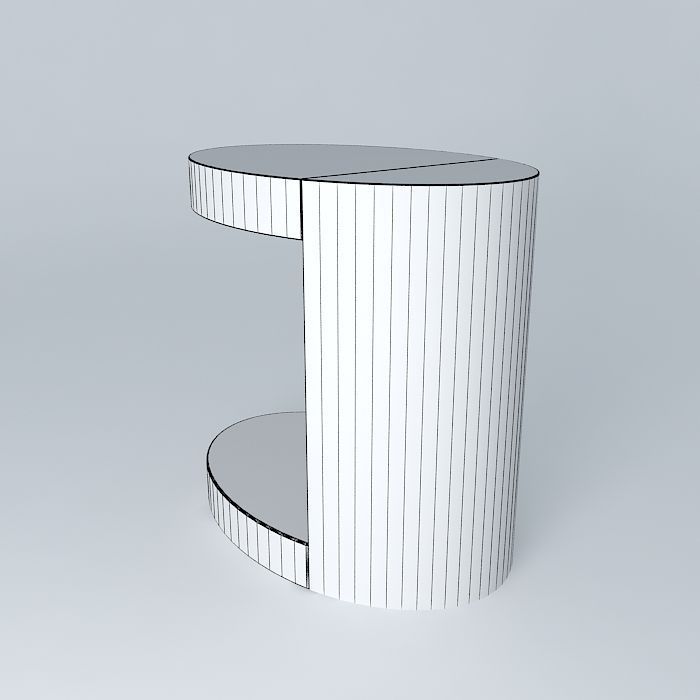 LUMA Silo side table w/shelf 3D model_3