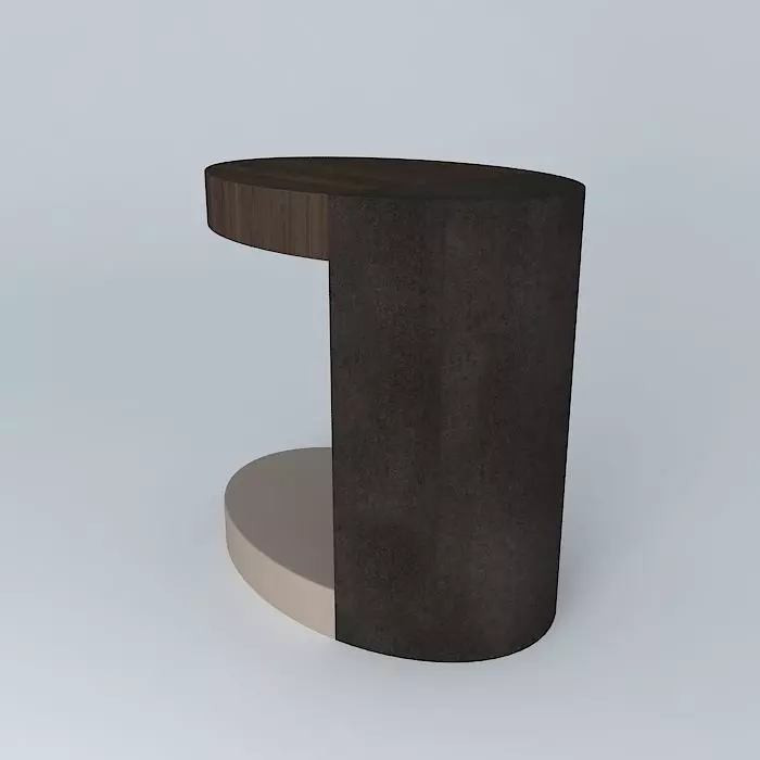 LUMA Silo side table w/shelf 3D model_0