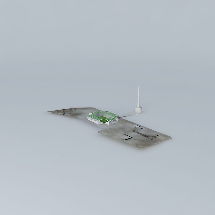 Felix Mourinho Stadium, Setubal Free 3D model_1