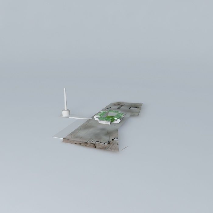 Felix Mourinho Stadium, Setubal Free 3D model_2