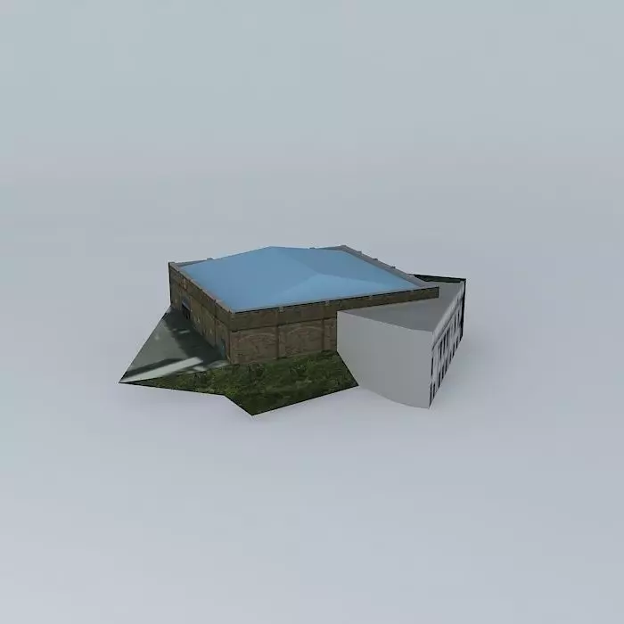 Lidl Supermarket and Grand Picture Theatre Free 3D model