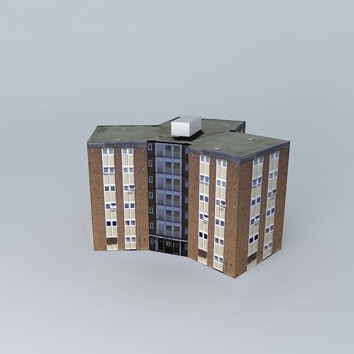 Granby Flats, Paddock, Huddersfield Free 3D model_1