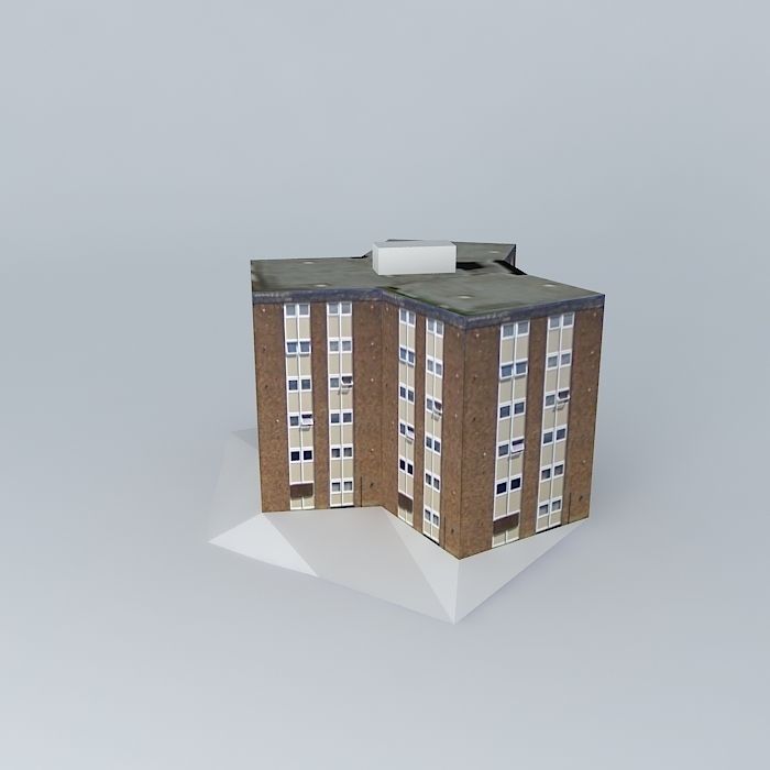 Granby Flats, Paddock, Huddersfield Free 3D model_2