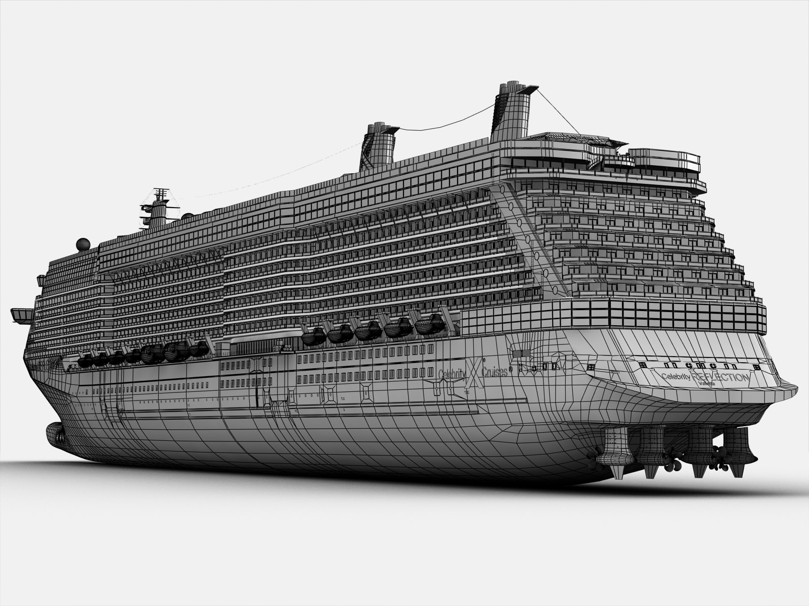 Celebrity Reflection Cruise Ship 3D model_25