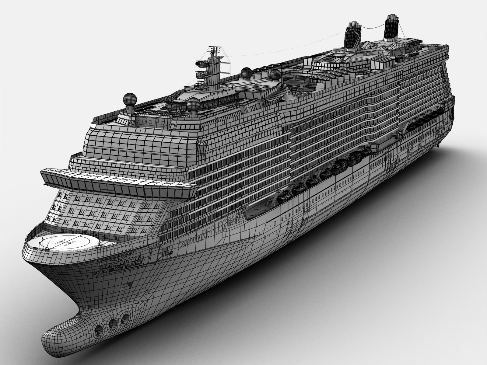 Celebrity Reflection Cruise Ship 3D model_26