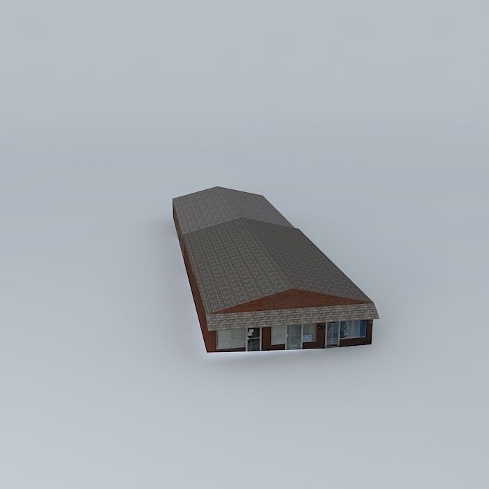 Building in Hodgenville, Kentucky. Free 3D model_2