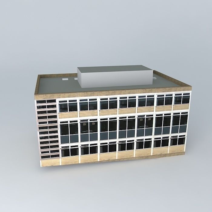 Shorehead Building, University of Huddersfield Free 3D model_2