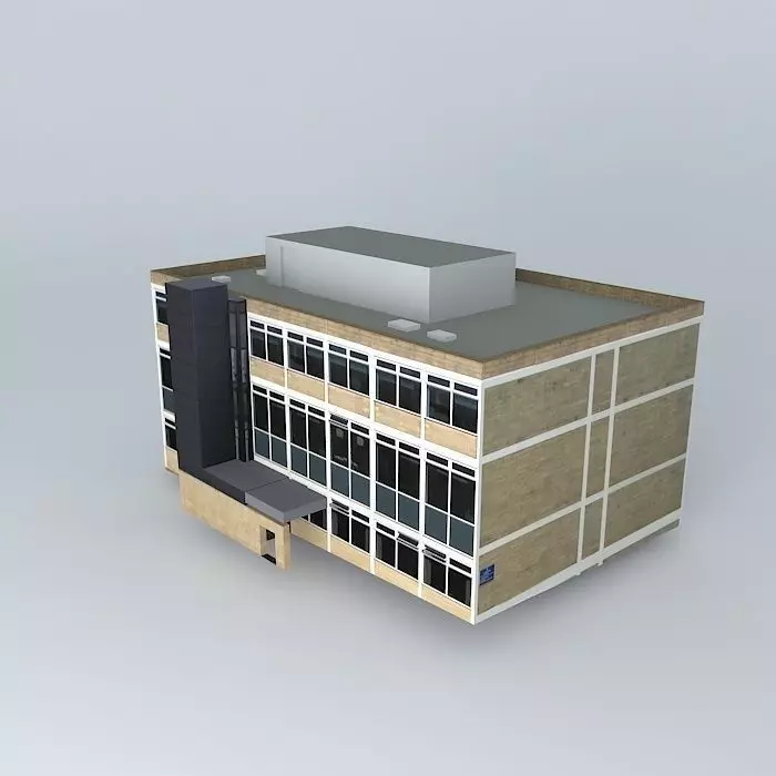 Shorehead Building, University of Huddersfield Free 3D model_0
