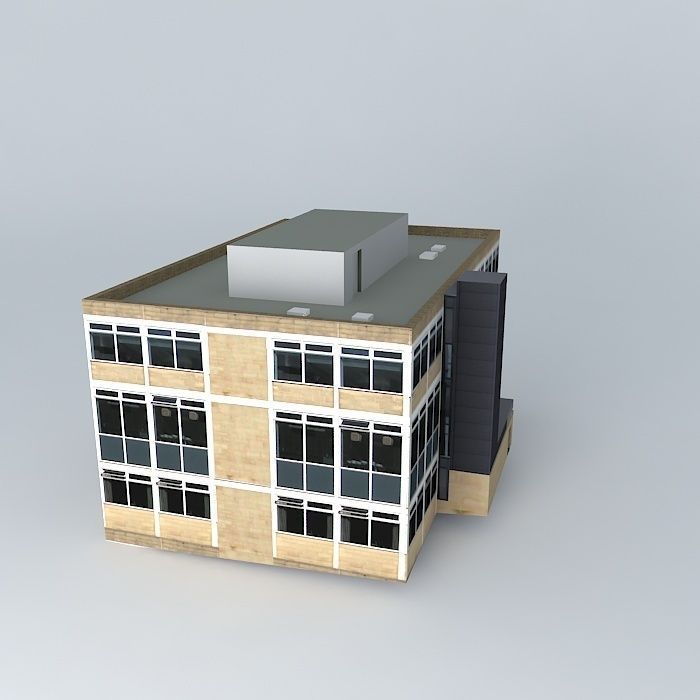 Shorehead Building, University of Huddersfield Free 3D model_1