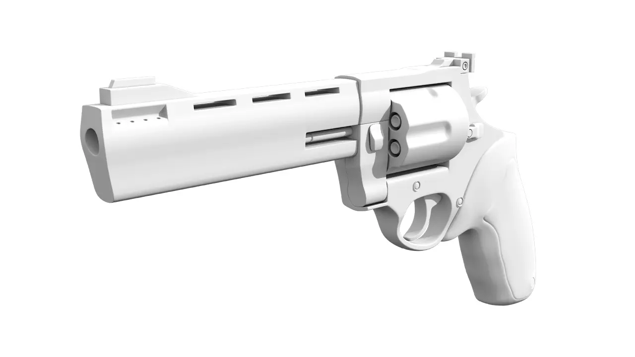 Magnum Revolver 3D model_0