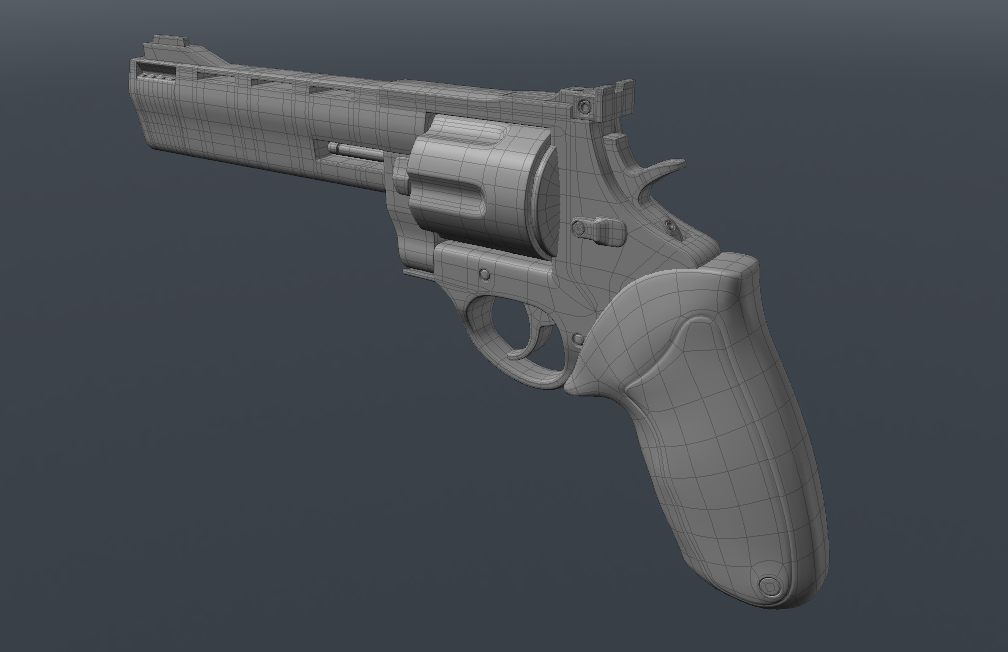 Magnum Revolver 3D model_2