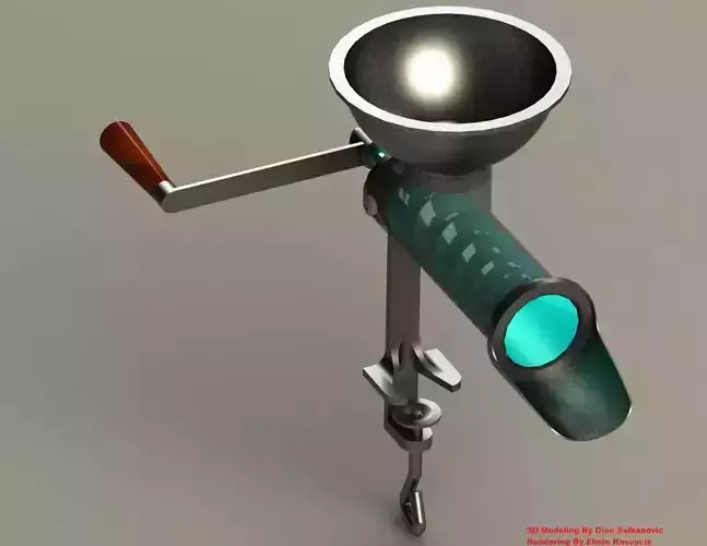 Machine for squeezing 3D model