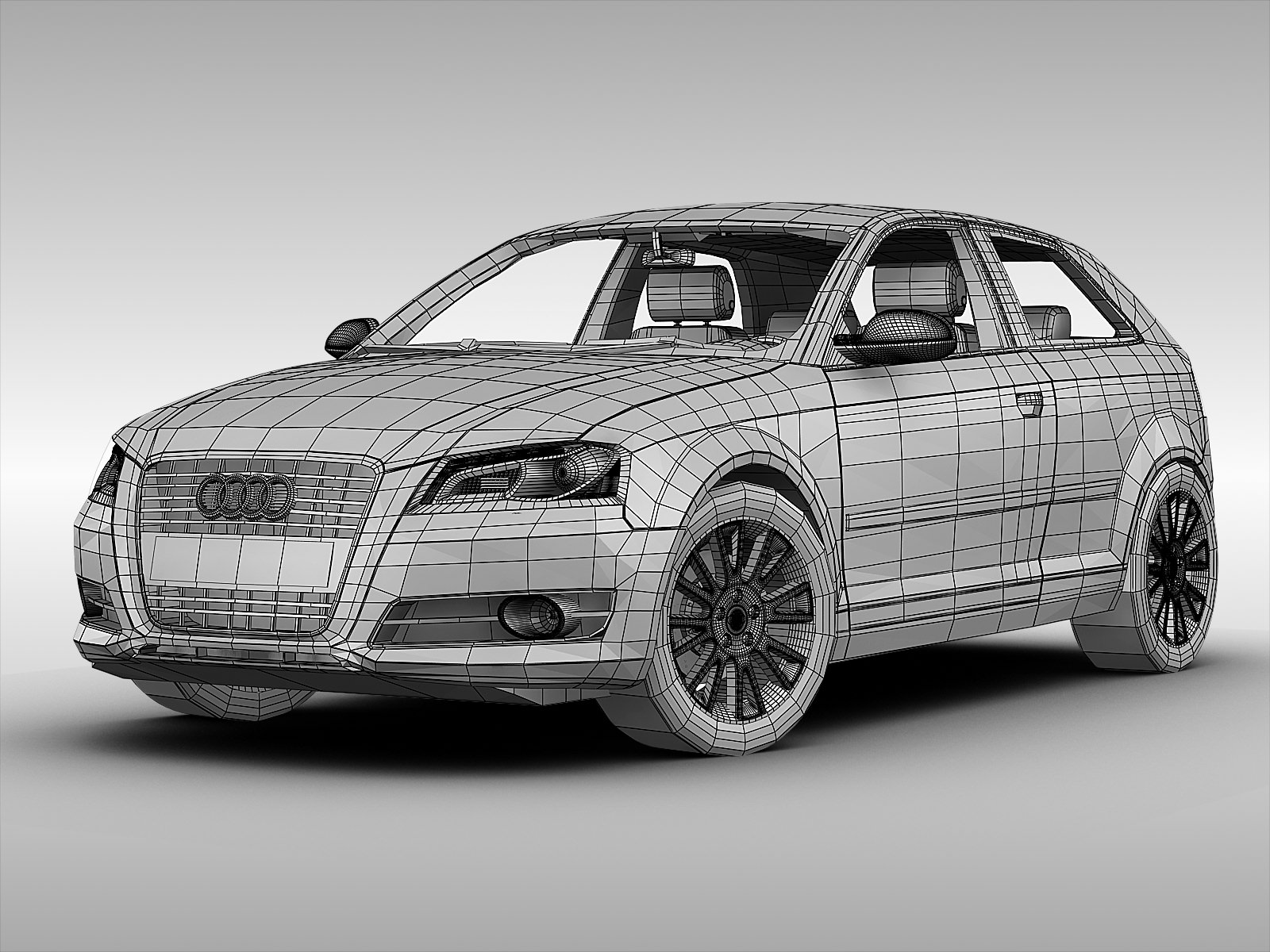 Audi A3 2011 3D model_12