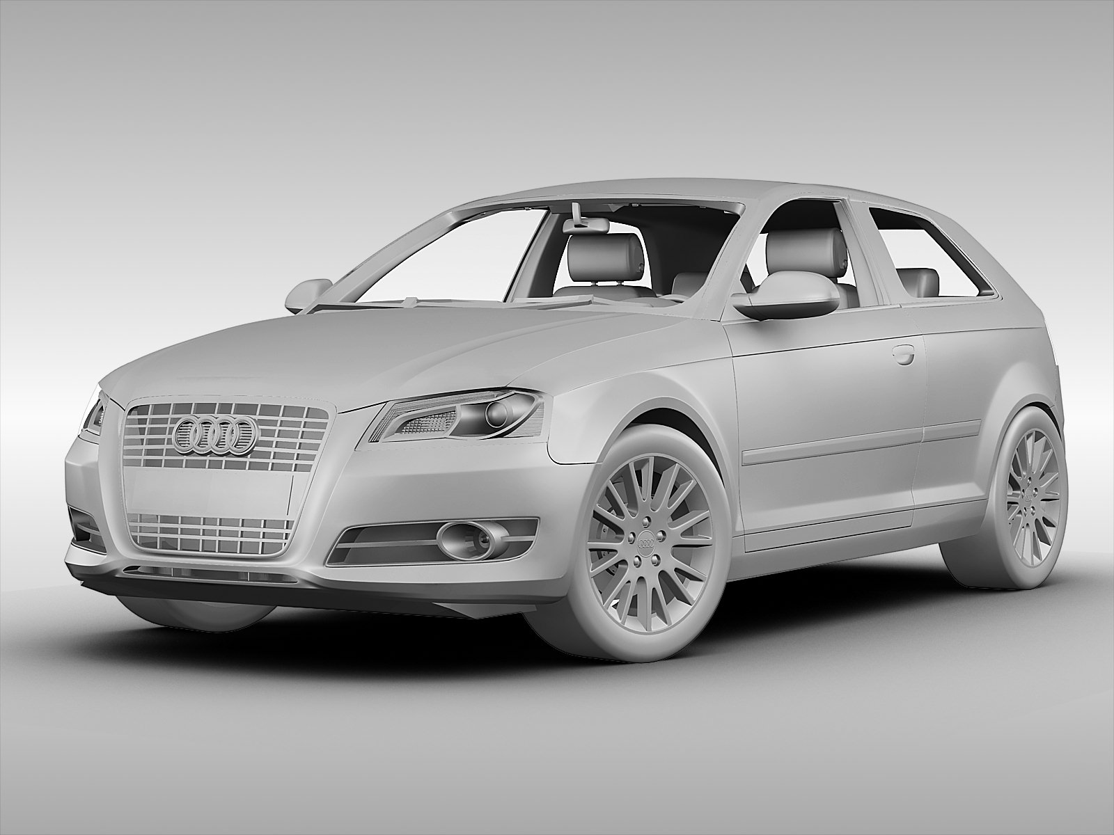 Audi A3 2011 3D model_9
